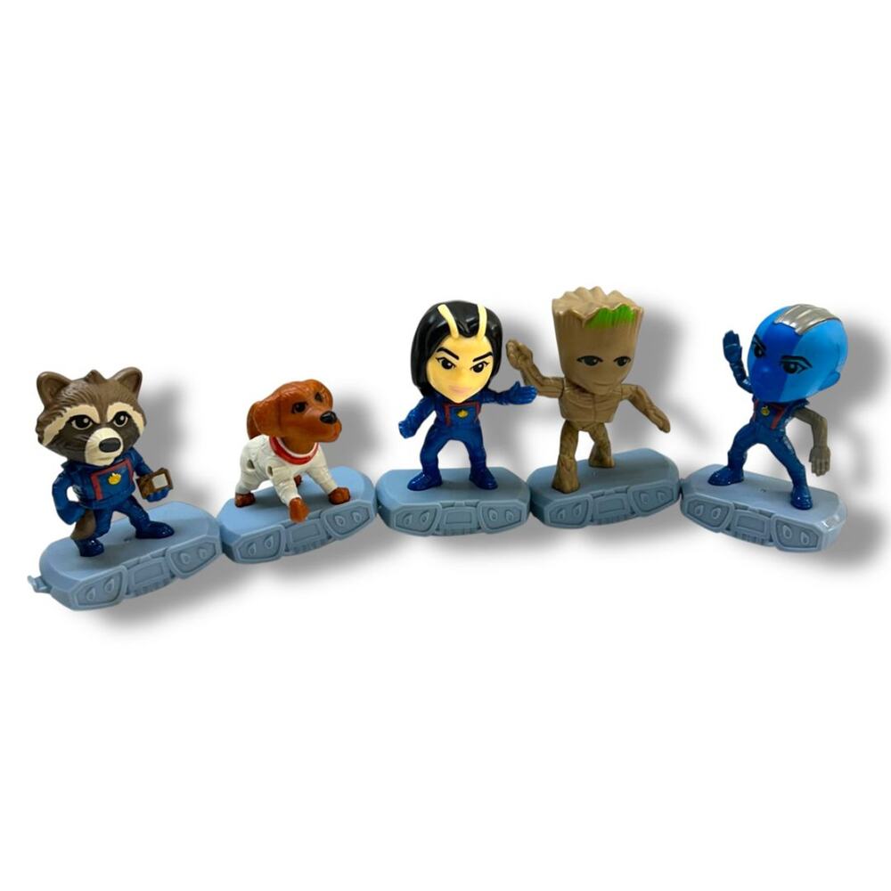 Set of 5 Guardians of the Galaxy McDonalds Happy Meal Toy 4"